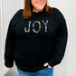 Give Back JOY Jewel Beaded Black Sweater