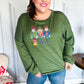 Be Merry Forest Green Nutcracker Sequin Hacci Top