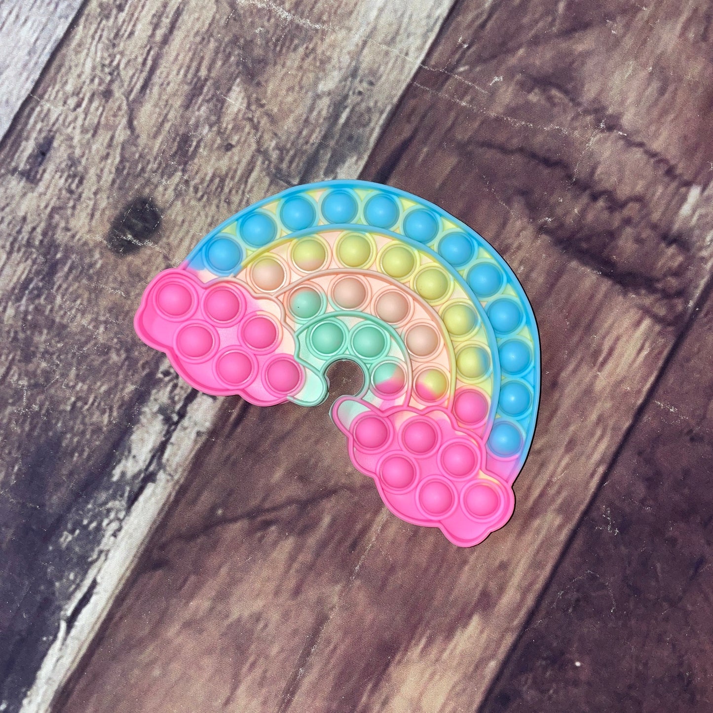 Silicone Fidget Poppers - Bright Rainbow