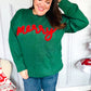 Be Merry Hunter Green Pop Up Sweater