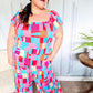 Scarlet & Aqua Geometric Print Wide Leg Jumpsuit