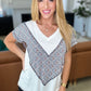 To Rock a Rhyme Color Block Top in Abstract