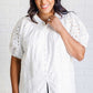 I'll Let You Know Eyelet Lace Blouse