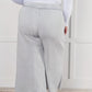 In or Out Wide Leg Cropped Pants in Light Grey