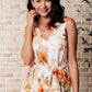 It's All Sunshine V-Neck Floral Dress in Orange