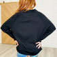 It's The Little Things Relaxed Scuba Pullover in Black