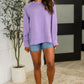 It's The Little Things Relaxed Scuba Pullover in Lavender