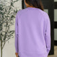 It's The Little Things Relaxed Scuba Pullover in Lavender