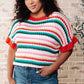 It's a Go Striped Knit Top