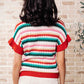 It's a Go Striped Knit Top