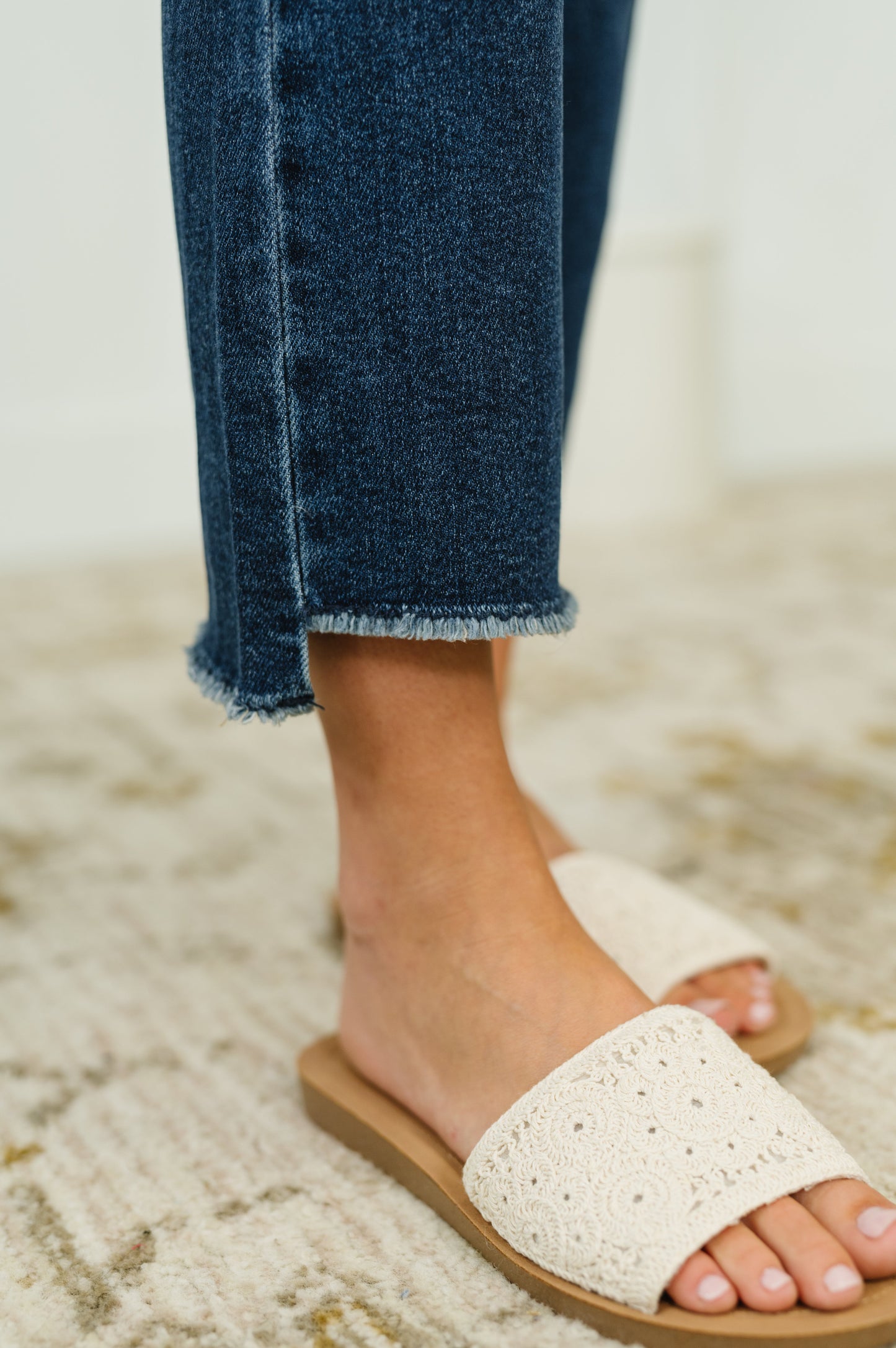 Nova High Waist Dark Wash Kick Flare