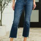 Nova High Waist Dark Wash Kick Flare