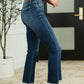 Nova High Waist Dark Wash Kick Flare