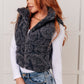 Just One More Layer Paisley Sherpa Print Vest