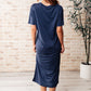 Keeping It Chill Drop Shoulder Maxi Dress in Dark Night