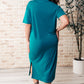 Keeping It Chill Drop Shoulder Maxi Dress in Teal