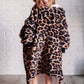 Kids Oversized Hoodie Blanket in Leopard