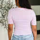 Knit Pick Basic Tee in Pink