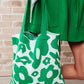 Lazy Daisy Knit Bag in Green