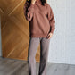 Set Process Mineral Wash Waffle Knit Pants in Brown