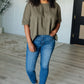 Less Than Stressed Asymmetrical Distressed Top