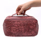 Life In Luxury Large Capacity Cosmetic Bag in Merlot