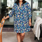 Lizzy Dress in Navy and Bright Paisley Floral