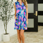 Lizzy Tank Dress in Bright Royal Floral