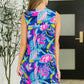 Lizzy Tank Dress in Bright Royal Floral