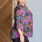 Lizzy Top in Purple and Blue Paisley