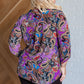 Lizzy Top in Purple and Blue Paisley