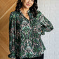 Looking Out Damask Print Blouse