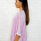 Loosely Speaking Oversized Basic Top in Mauve