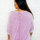 Loosely Speaking Oversized Basic Top in Mauve