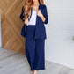 Magic Wide Leg Crop Pants in Navy