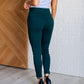 Magic Ankle Crop Skinny Pants in Hunter Green