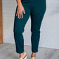 Magic Ankle Crop Skinny Pants in Hunter Green