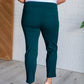 Magic Ankle Crop Skinny Pants in Hunter Green