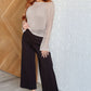 Magic Wide Leg Crop Pants in Chocolate