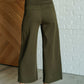 Magic Wide Leg Crop Pants in Olive