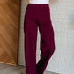 Magic Wide Leg Pants in Wine