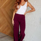 Magic Wide Leg Pants in Wine