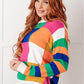 Manifesting Moment Checkered Color Block Sweater