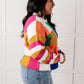 Manifesting Moment Checkered Color Block Sweater
