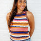 Max Aura Points Striped Knit Tank
