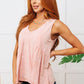 Never Second Best V-Neck Blouse in Peach