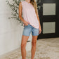 New Normal Pleat Detail Sleeveless Top in Pink