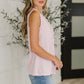 New Normal Pleat Detail Sleeveless Top in Pink