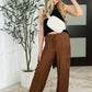 Off Duty Straight Leg Cargo Pants in  Brown