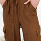 Off Duty Straight Leg Cargo Pants in  Brown